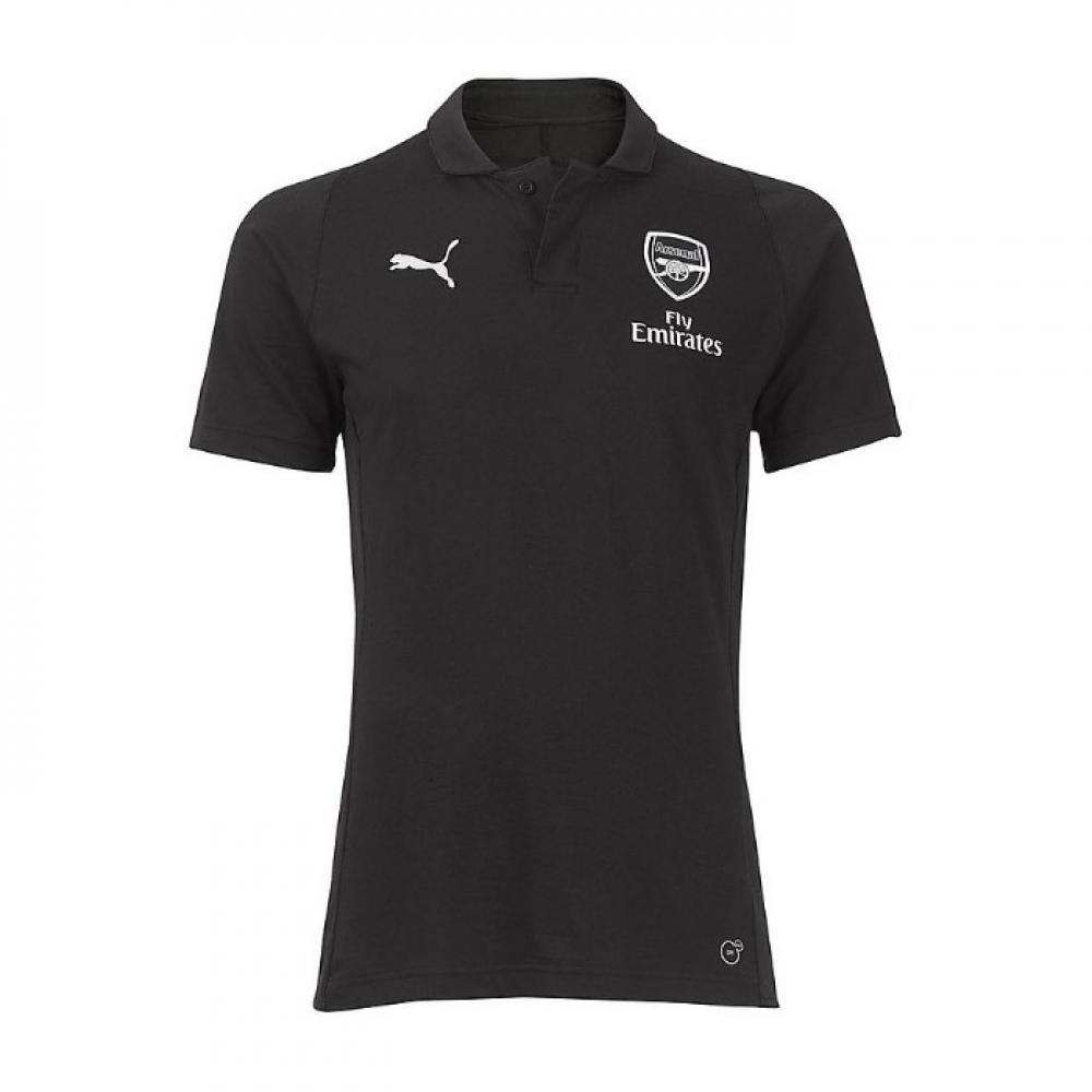 Arsenal 2018-2019 Casual Performance Polo Shirt (Black) - Kids