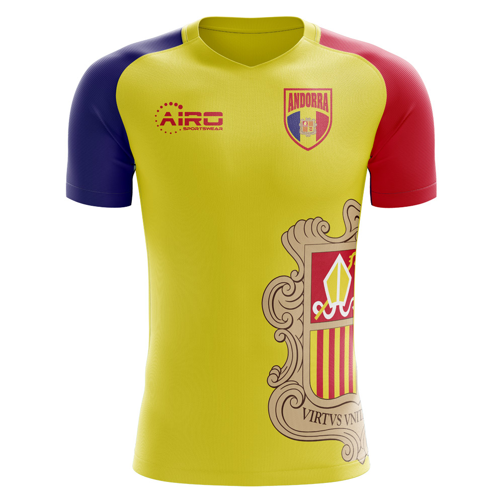 2025-2026 Andorra Home Concept Football Shirt - Adult Long Sleeve