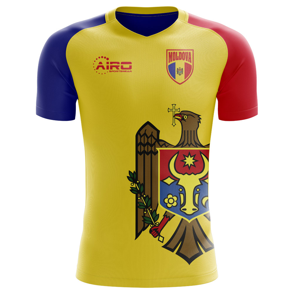 2025-2026 Moldova Home Concept Football Shirt - Adult Long Sleeve