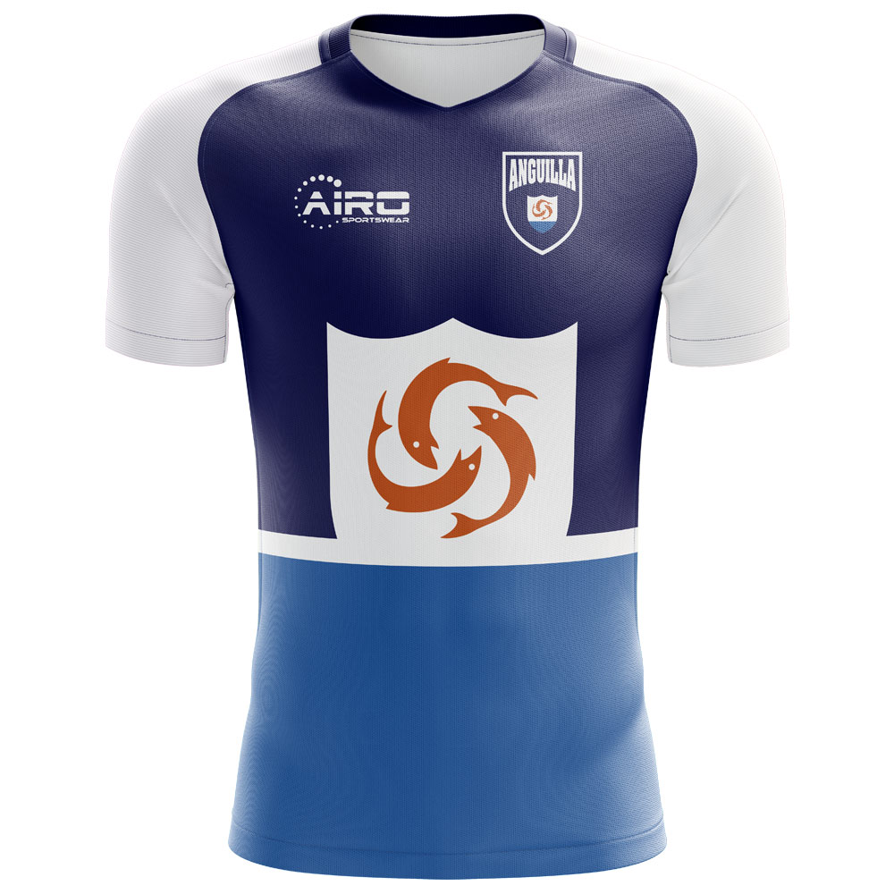 2025-2026 Anguilla Home Concept Football Shirt - Kids (Long Sleeve)