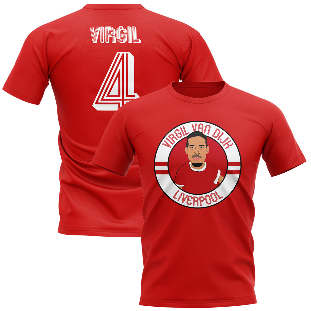 Virgil Van Dijk Liverpool Illustration 