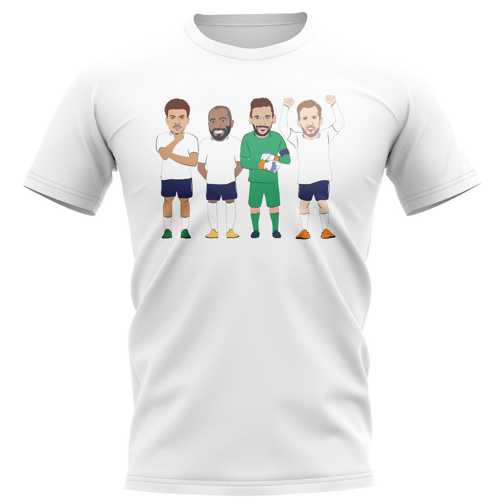 Tottenham Players Illustration T-Shirt (White)