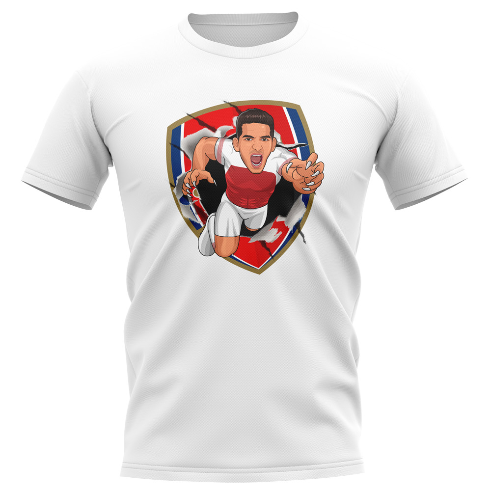 Lucas Torreira Arsenal Superhero T-Shirt (White)