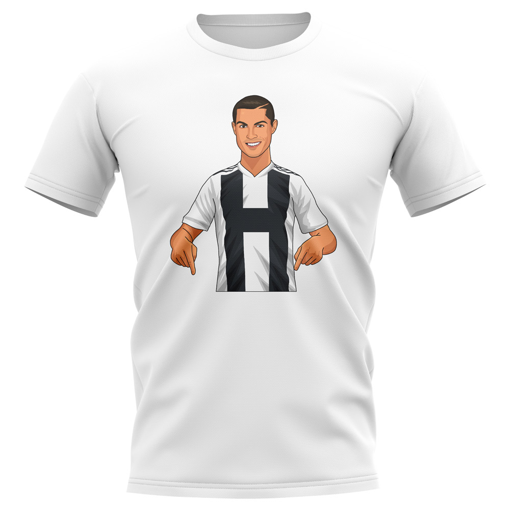 Cristiano Ronaldo Juventus Gunnerballz T-Shirt (White)