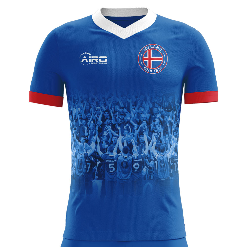 Iceland 2018-2019 Supporters Home Concept Shirt (Kids)