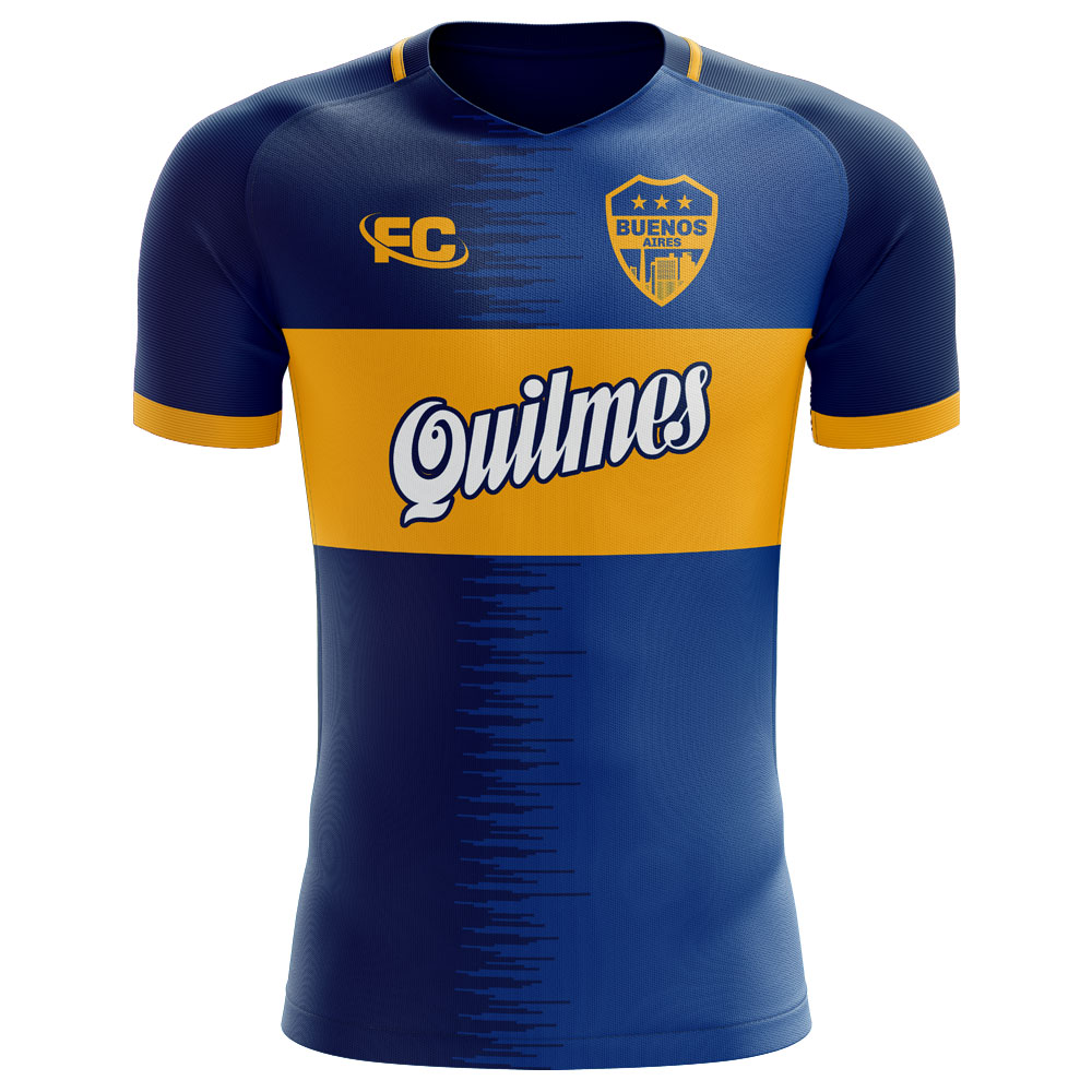 Boca Juniors 2018-2019 Home Concept Shirt - Kids (Long Sleeve)