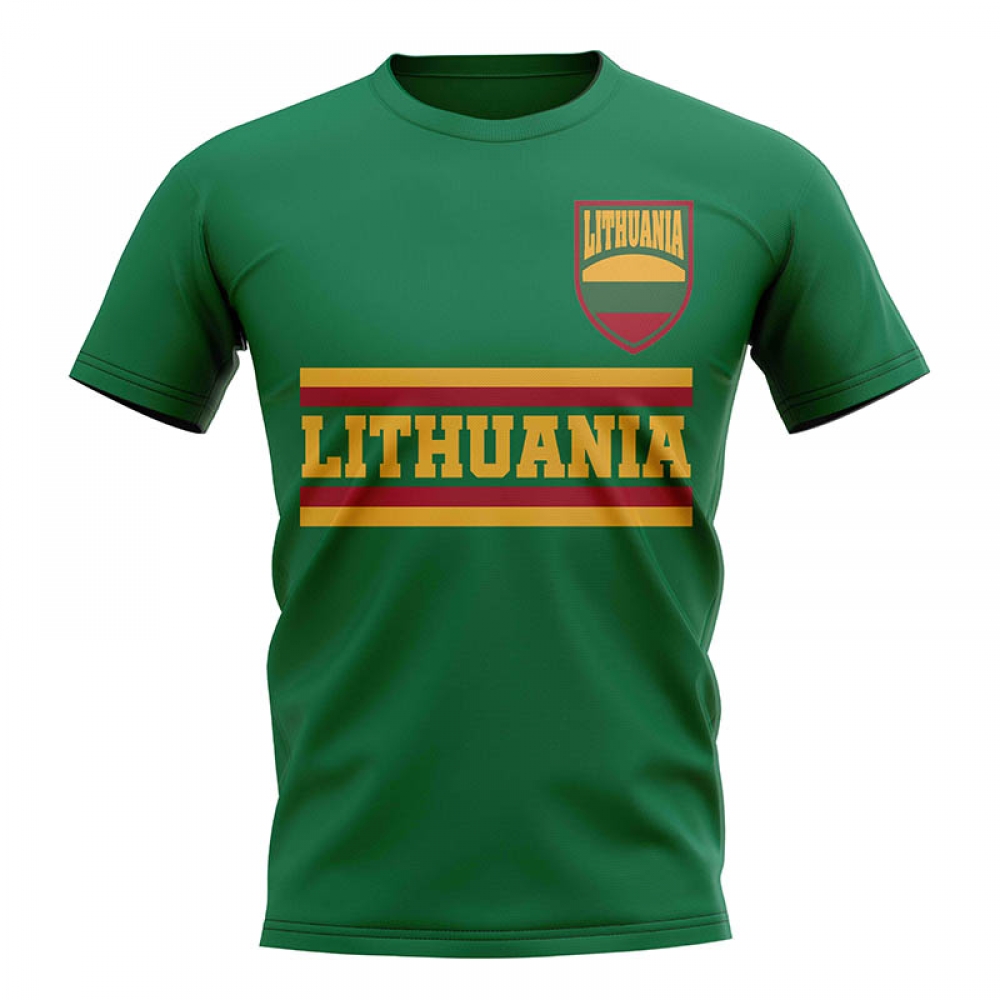 Lithuania Core Football Country T-Shirt (Green)