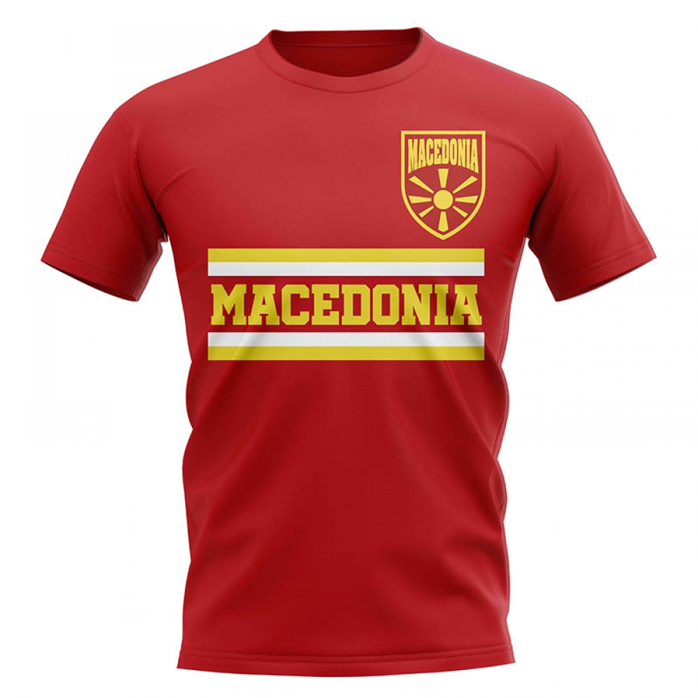 Macedonia Core Football Country T-Shirt (Red)