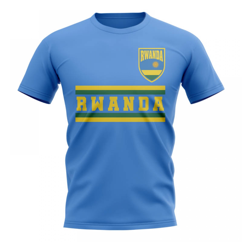 Rwanda Core Football Country T-Shirt (Sky)