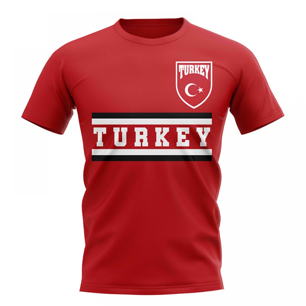 Turkey Core Football Country T-Shirt (Red)