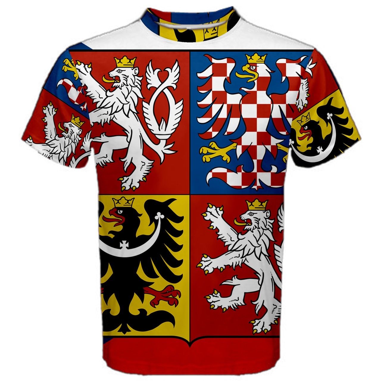 Czech Republic Coat of Arms Sublimated Sports Jersey (Kids)