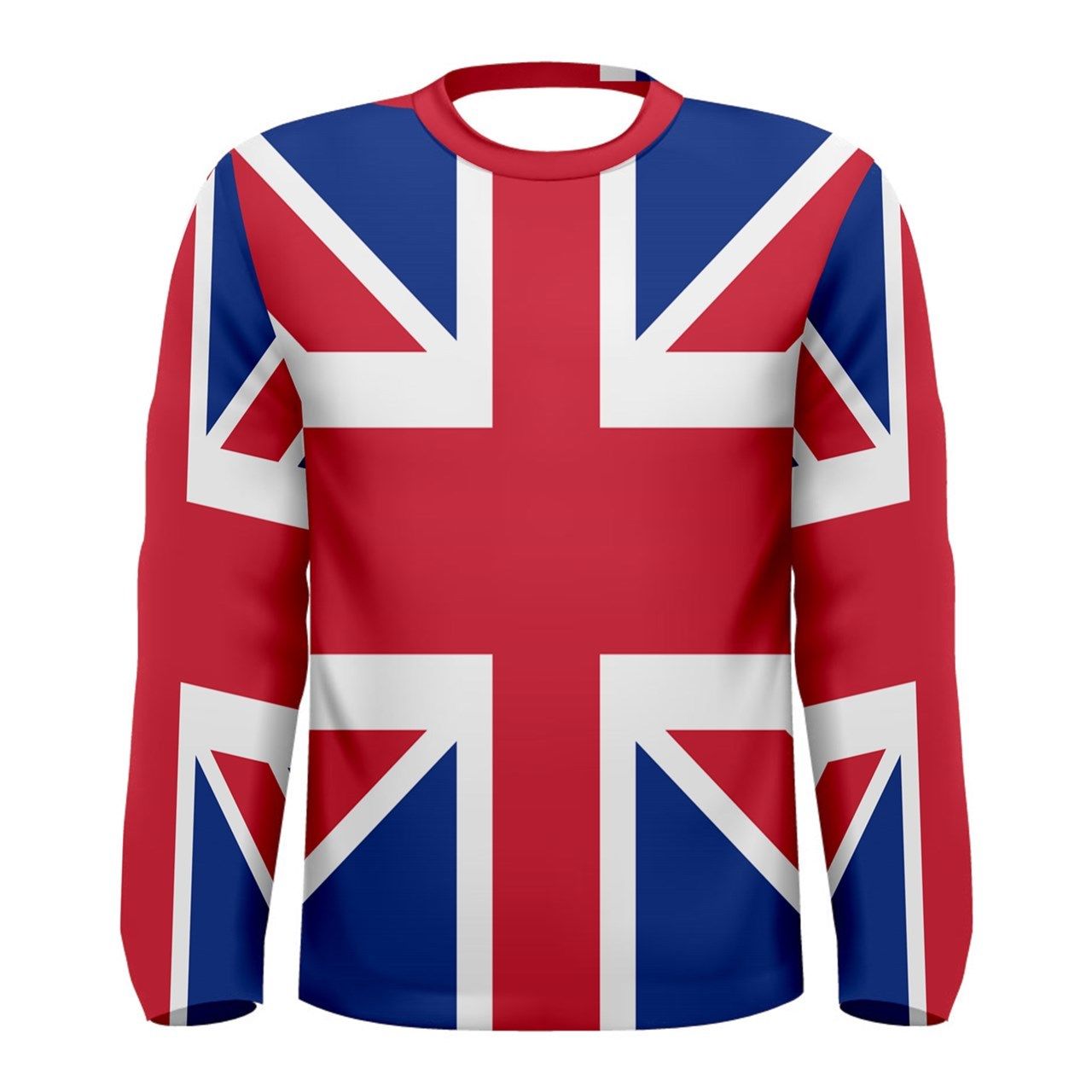 Great Britain Flag Long Sleeve Sublimated Sports Jersey