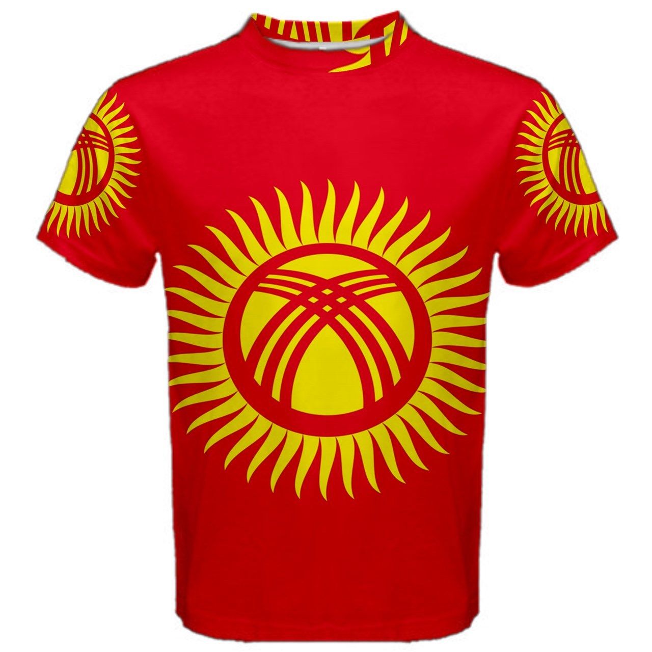 Kyrgyzstan Flag Sublimated Sports Jersey (Kids)