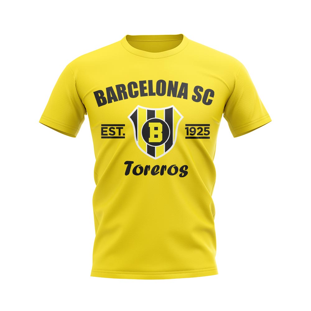 Barcelona Sporting Club Established Football T-Shirt (Yellow