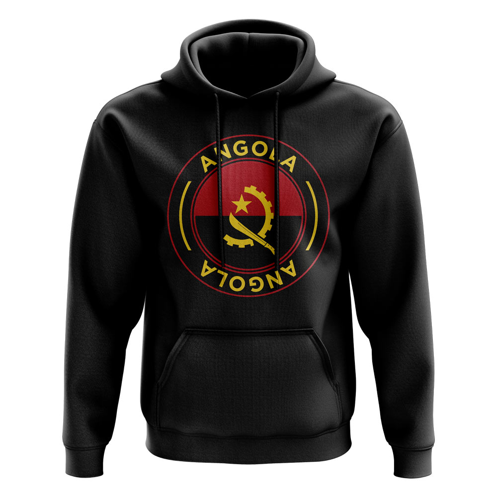 Angola Football Badge Hoodie (Black)