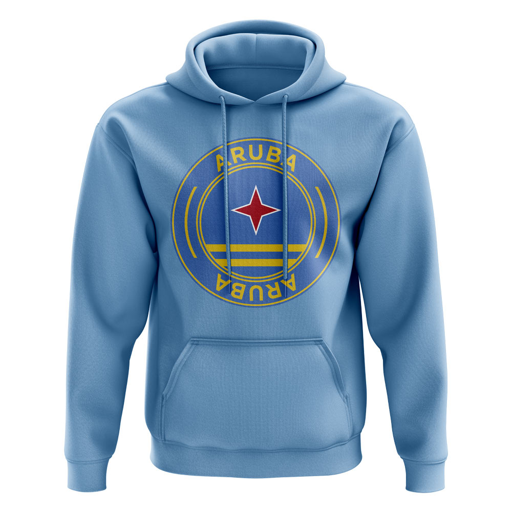 Aruba Football Badge Hoodie (Sky)