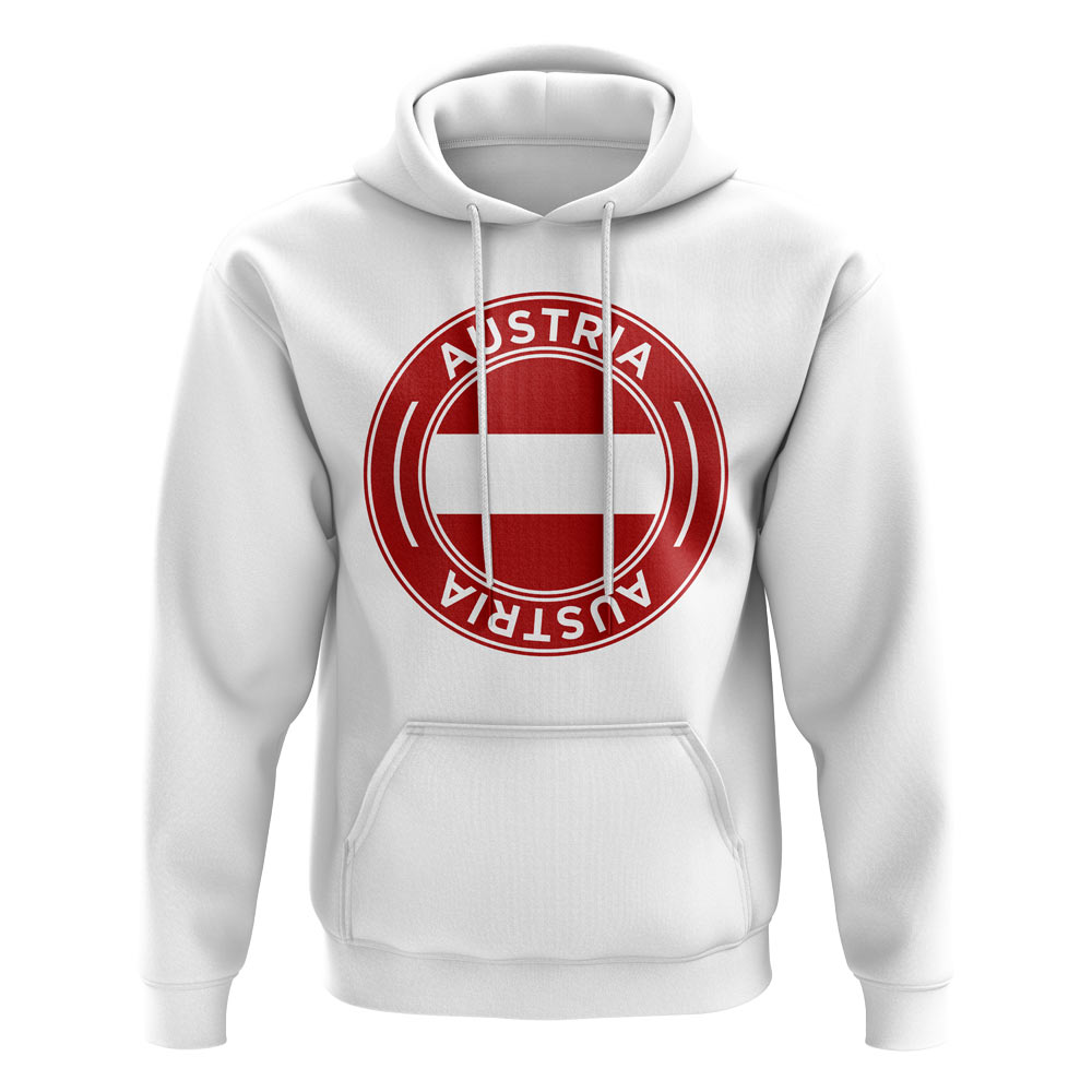 Austria Football Badge Hoodie (White)