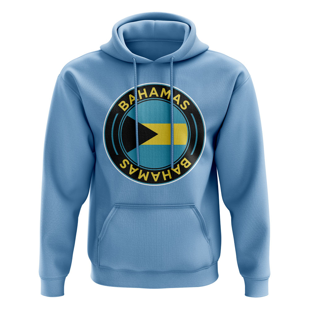 Bahamas Football Badge Hoodie (Sky)