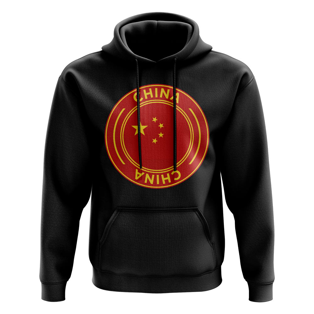 China Football Badge Hoodie (Black)