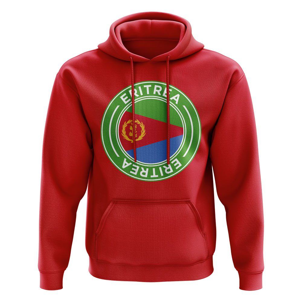 Eritrea Football Badge Hoodie (Red)