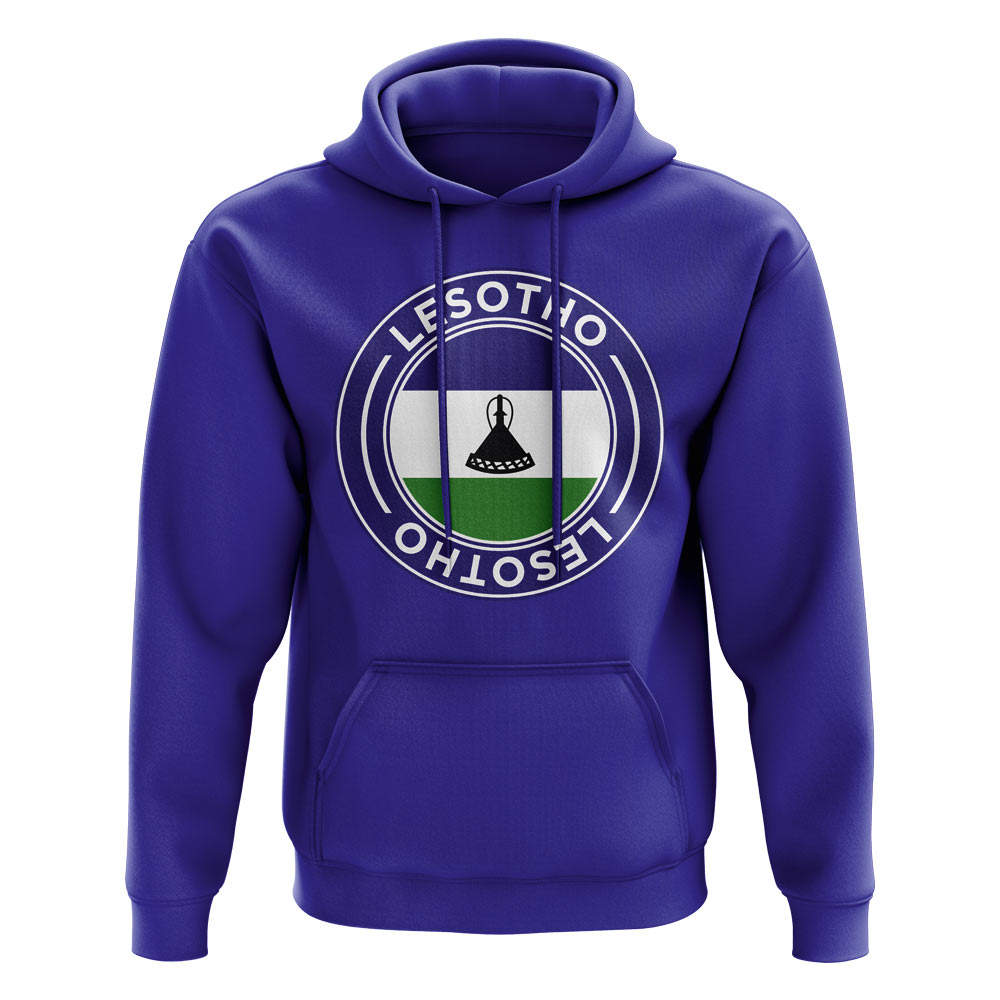 Lesotho Football Badge Hoodie (Royal)