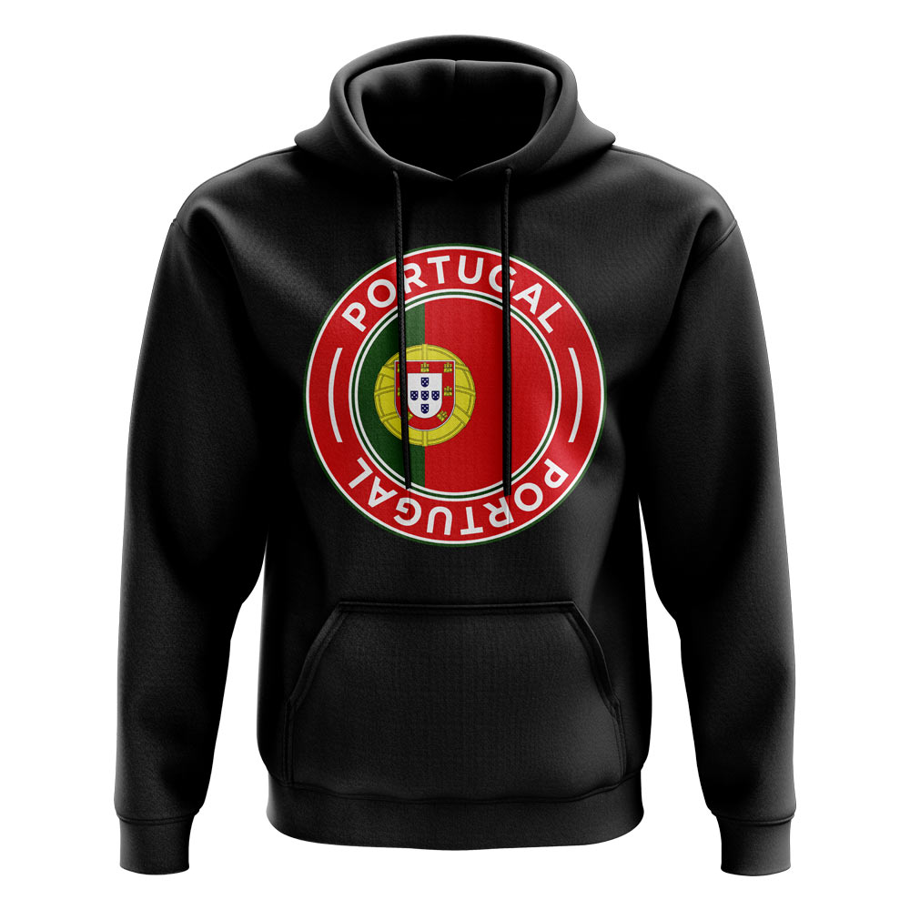 Portugal Football Badge Hoodie (Black)