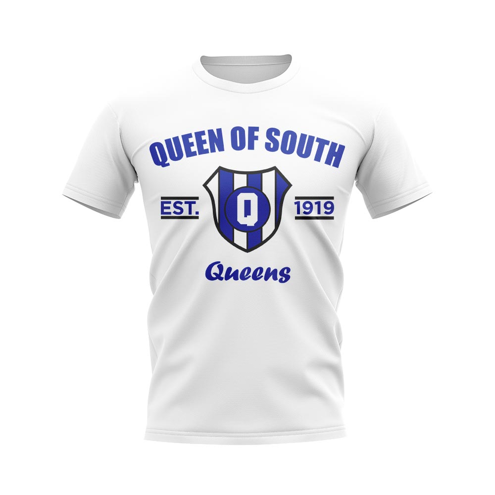 Queen of the South Established Football T-Shirt (White)