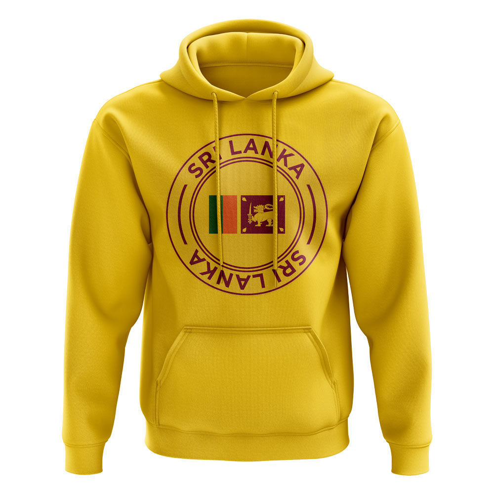 Sri Lanka Football Badge Hoodie (Yellow)