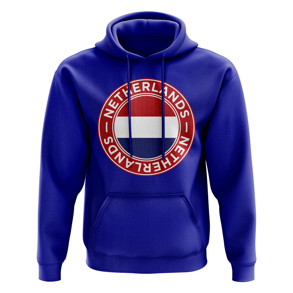 Netherlands Football Badge Hoodie (Royal)