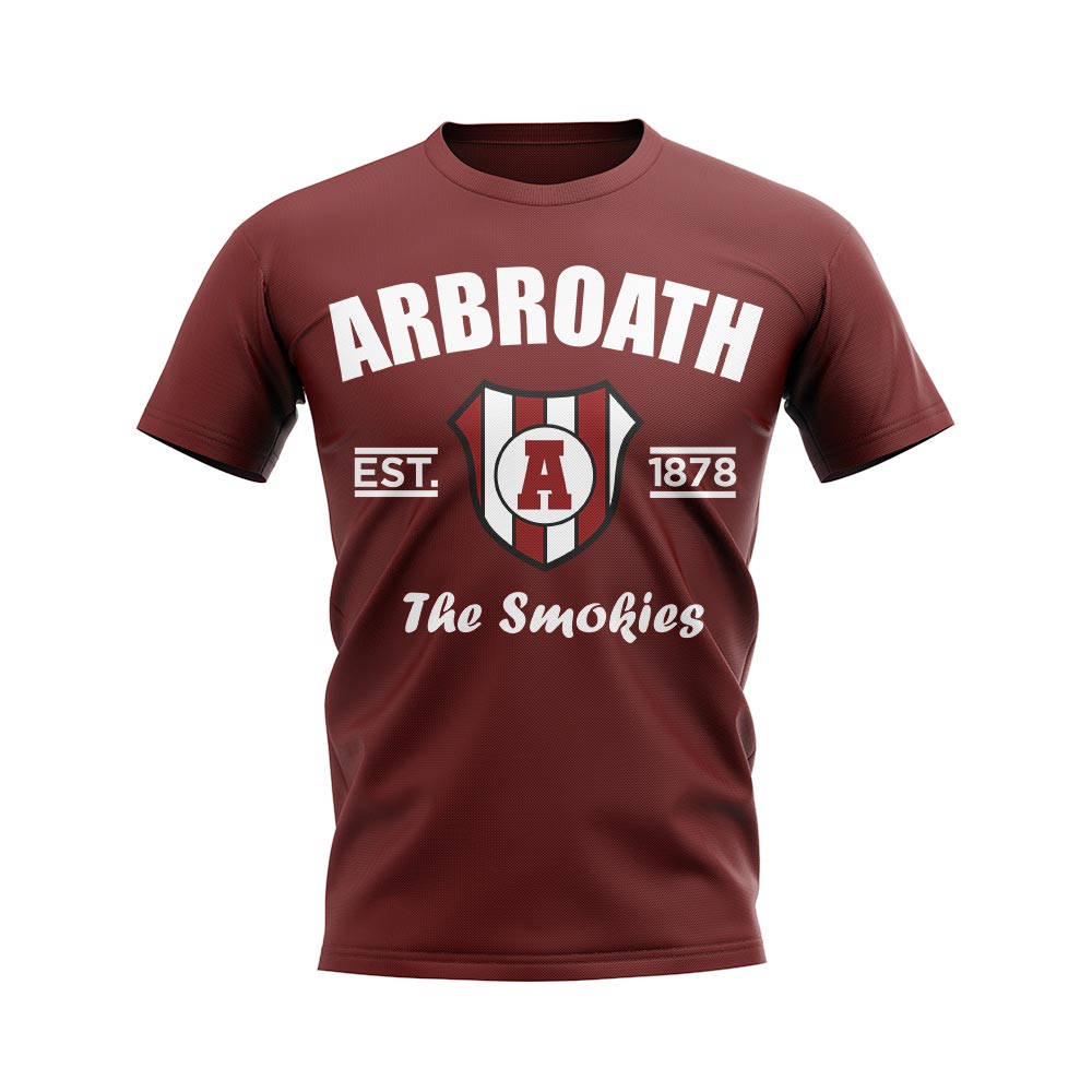 Arbroath Established Football T-Shirt (Maroon)