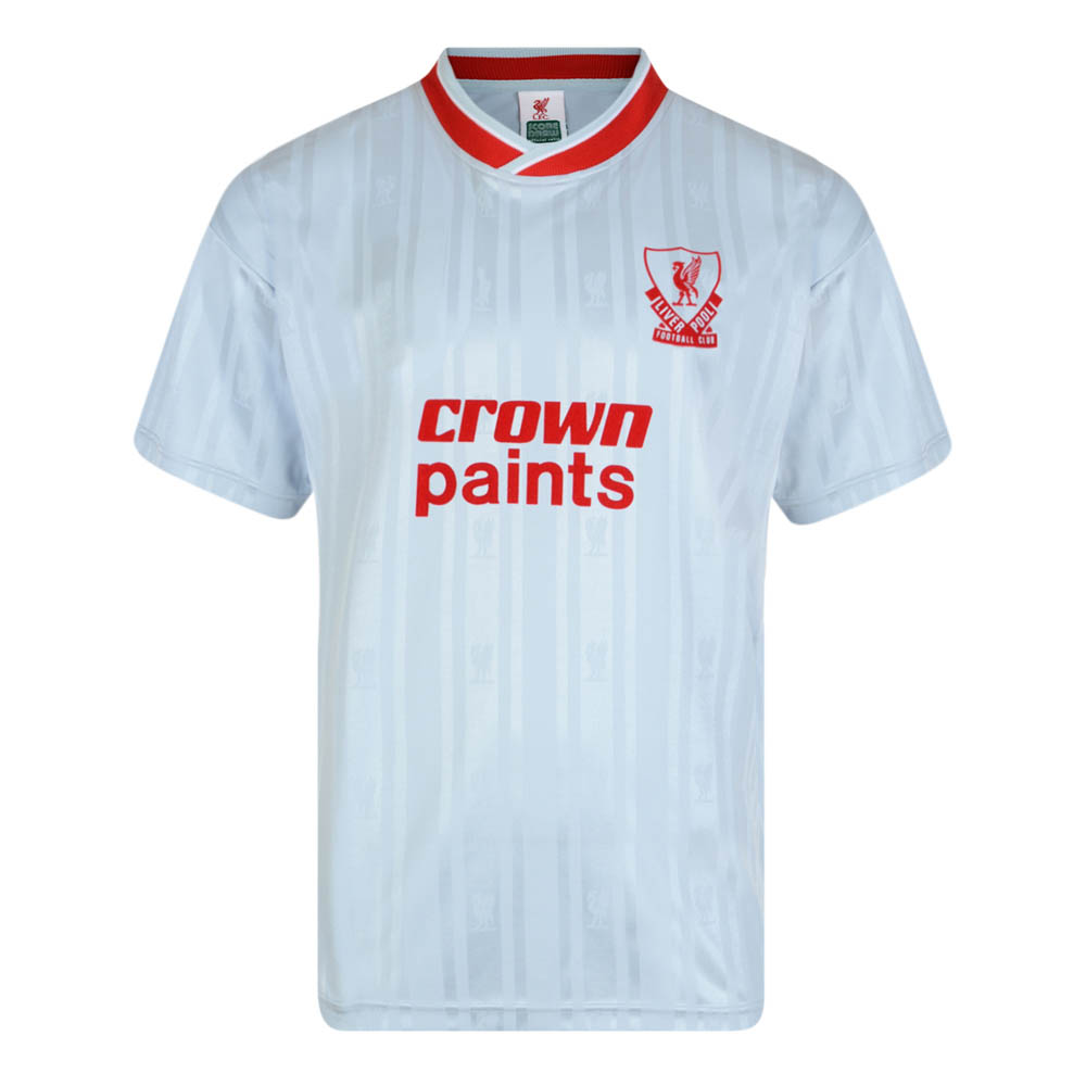 Score Draw Liverpool FC 1987 Away Retro Football Shirt