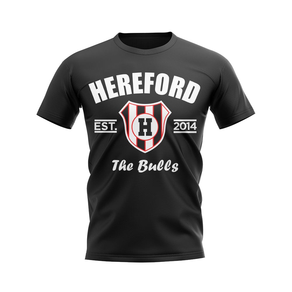 Hereford Established Football T-Shirt (Black)