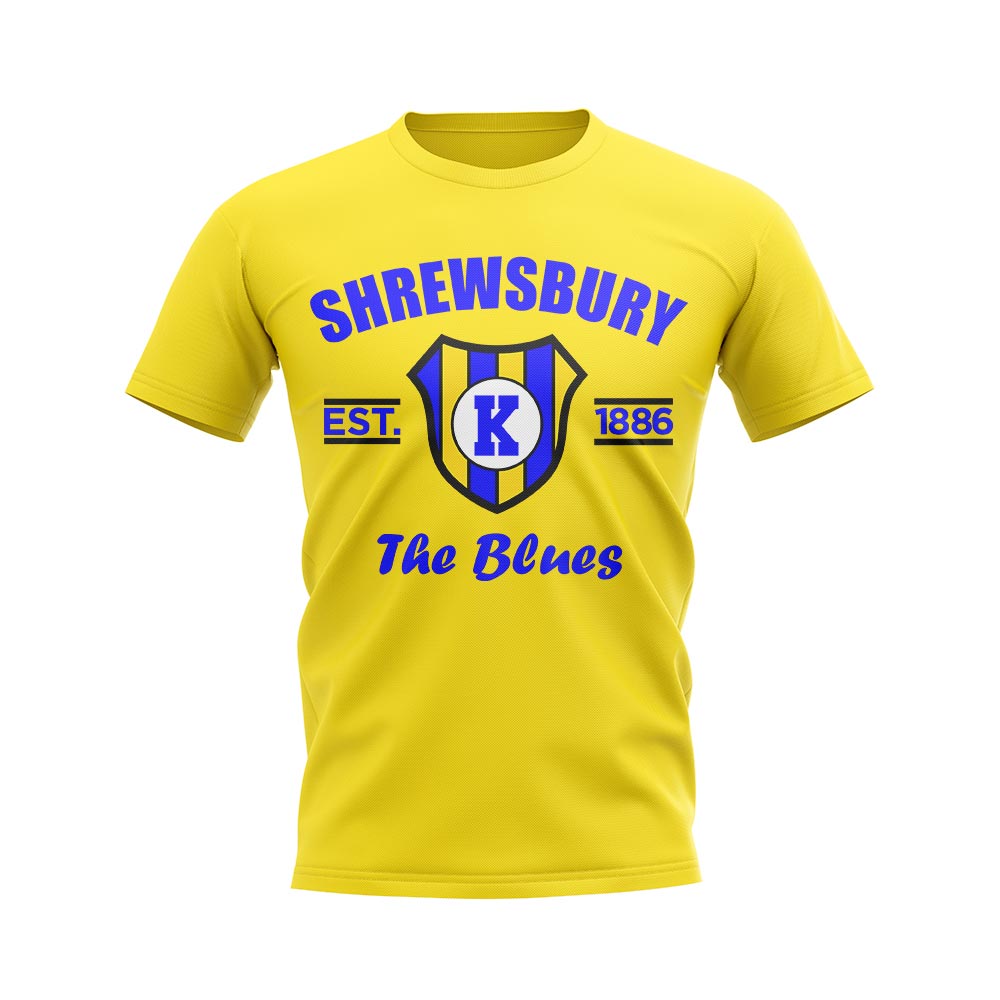 Shrewsbury Established Football T-Shirt (Yellow)