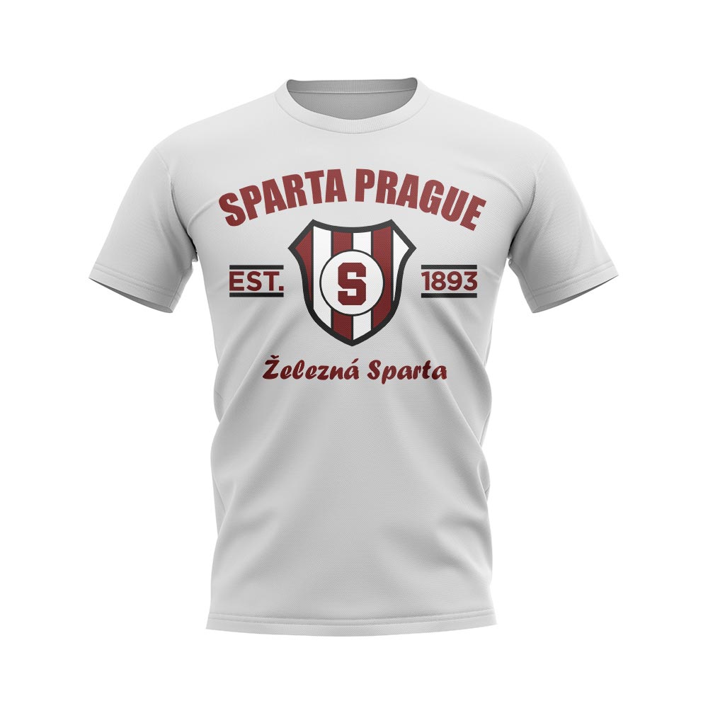 Sparta Prague Established Football T-Shirt (White)