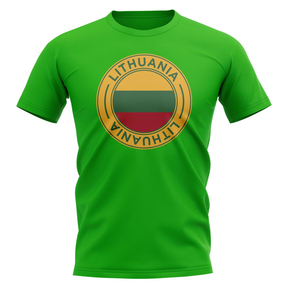 Lithuania Football Badge T-Shirt (Green)