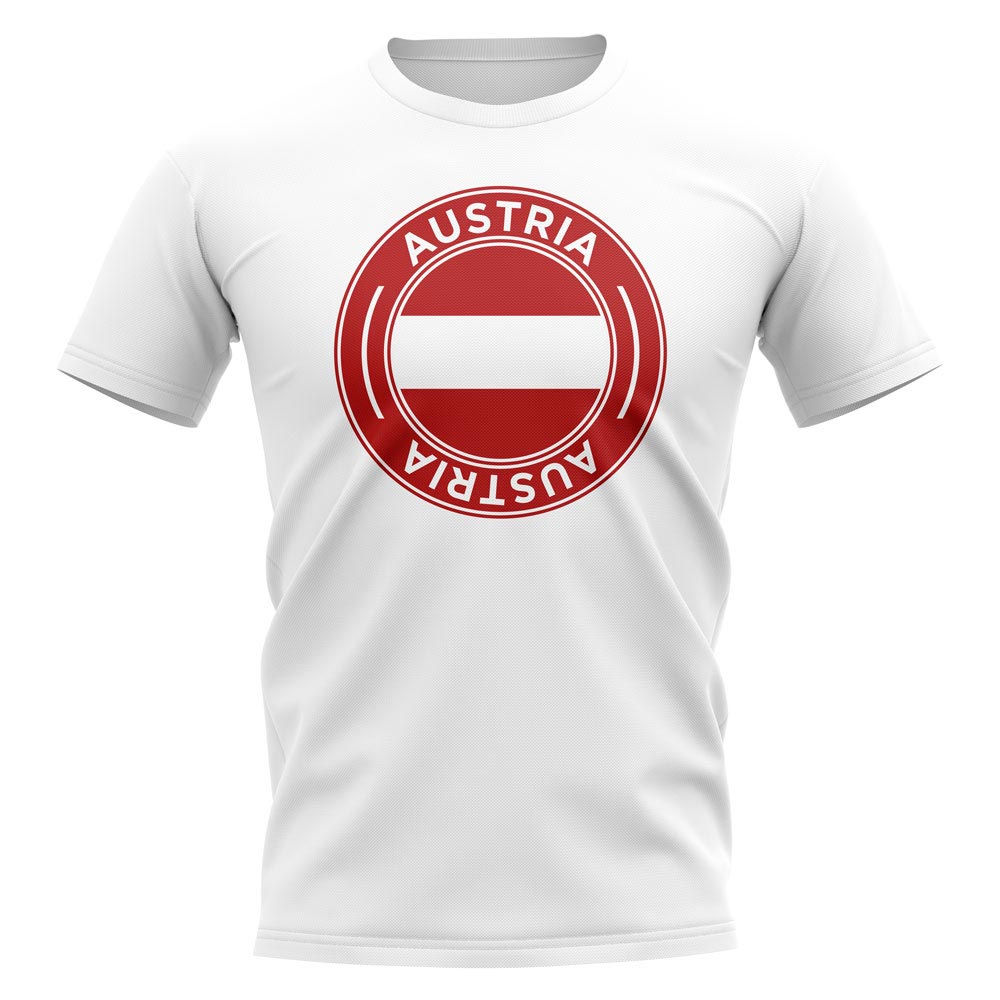 Austria Football Badge T-Shirt (White)