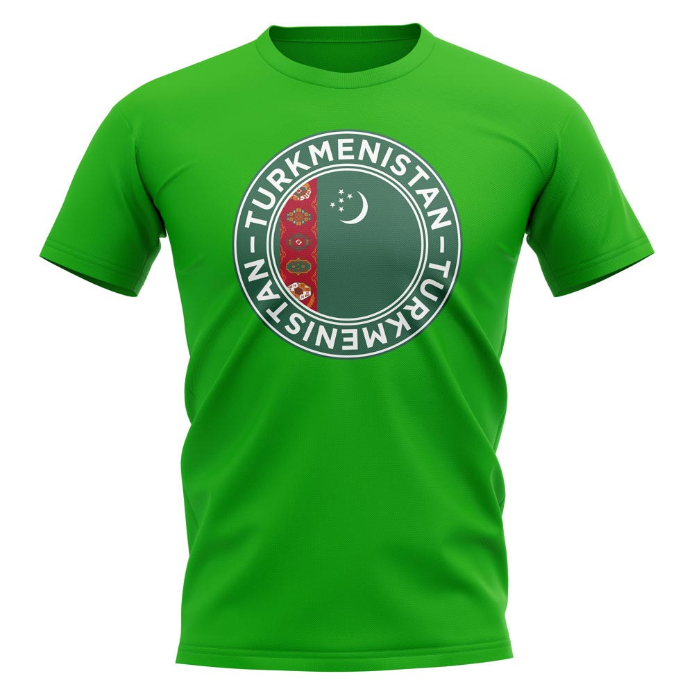 Turkmenistan Football Badge T-Shirt (Green)