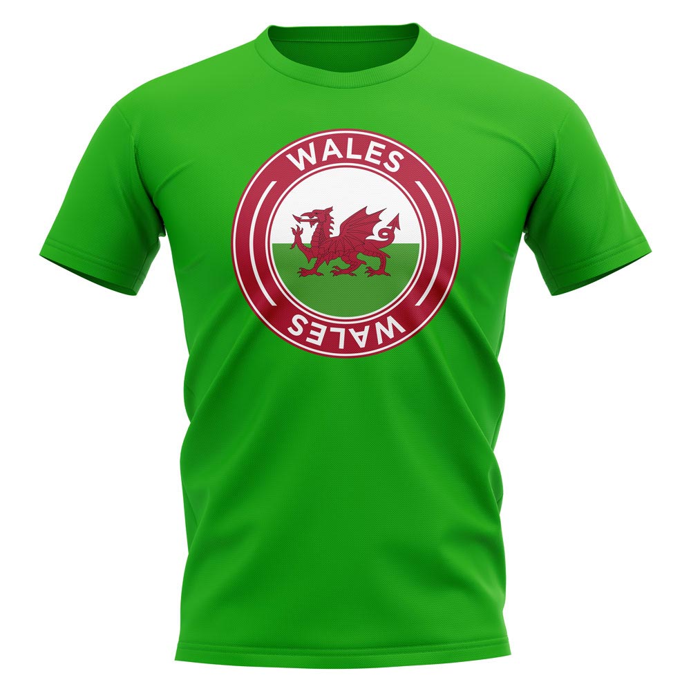 Wales Football Badge T-Shirt (Green)