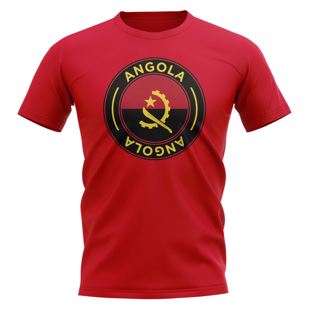 Angola Football Badge T-Shirt (Red)