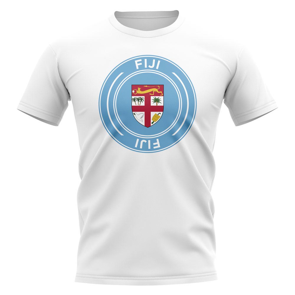 Fiji Football Badge T-Shirt (White)