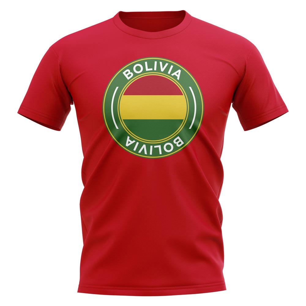 Bolivia Football Badge T-Shirt (Red)