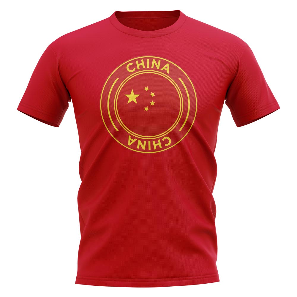 China Football Badge T-Shirt (Red)