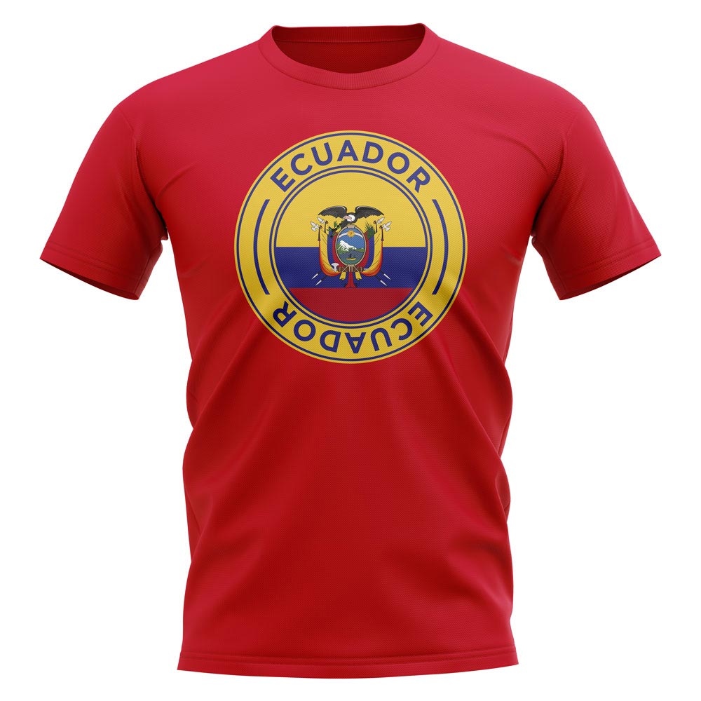 Ecuador Football Badge T-Shirt (Red)