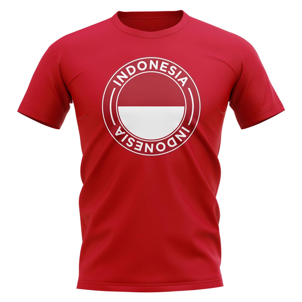 Indonesia Football Badge T-Shirt (Red)