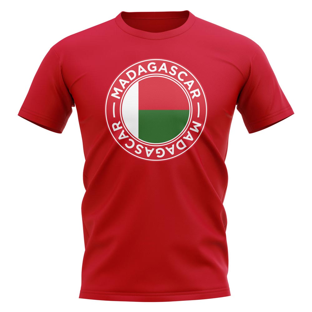 Madagascar Football Badge T-Shirt (Red)