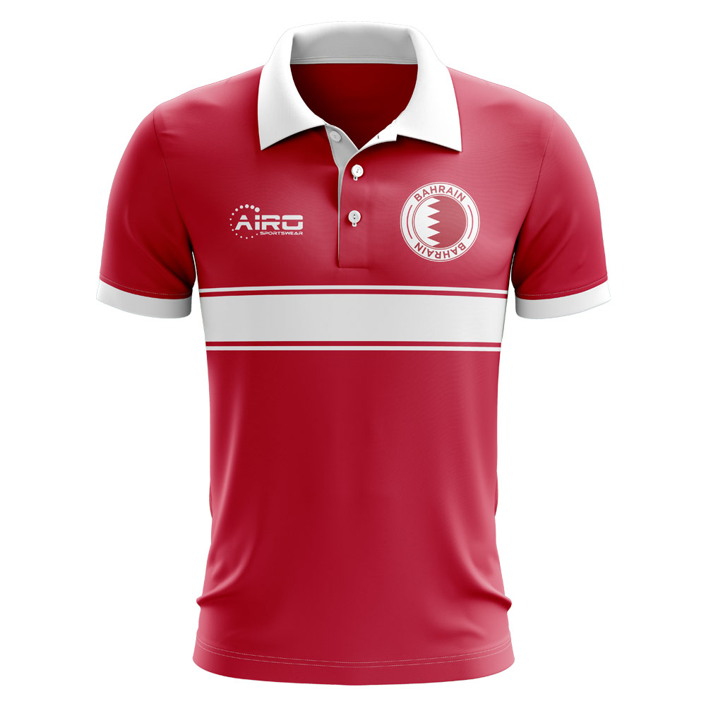 Bahrain Concept Stripe Polo Shirt (Red) (Kids)