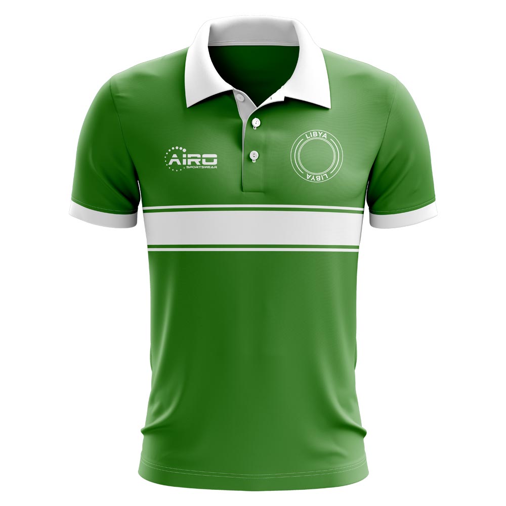 Libya Concept Stripe Polo Shirt (Green) (Kids)