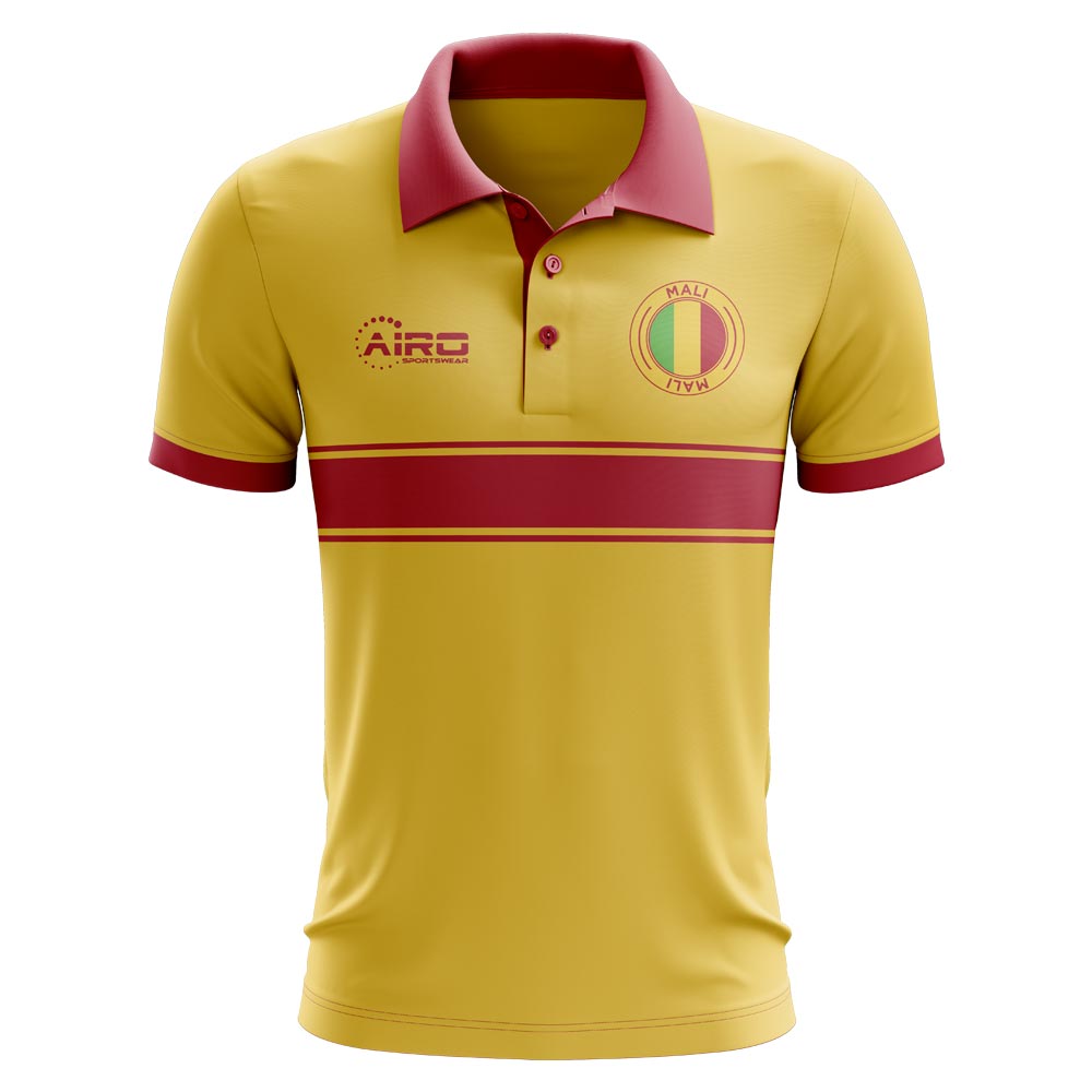 Mali Concept Stripe Polo Shirt (Yellow) (Kids)