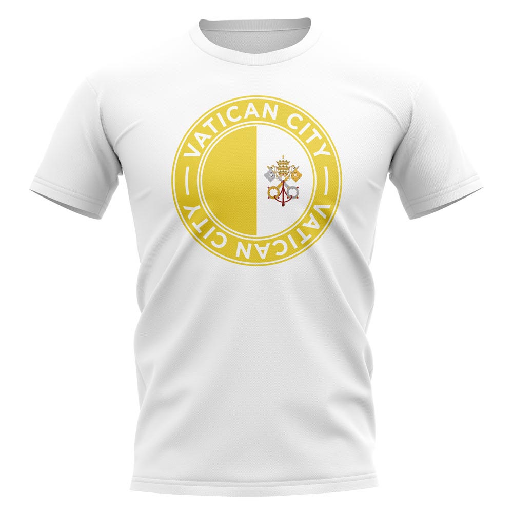 Vatican City Football Badge T-Shirt (White)