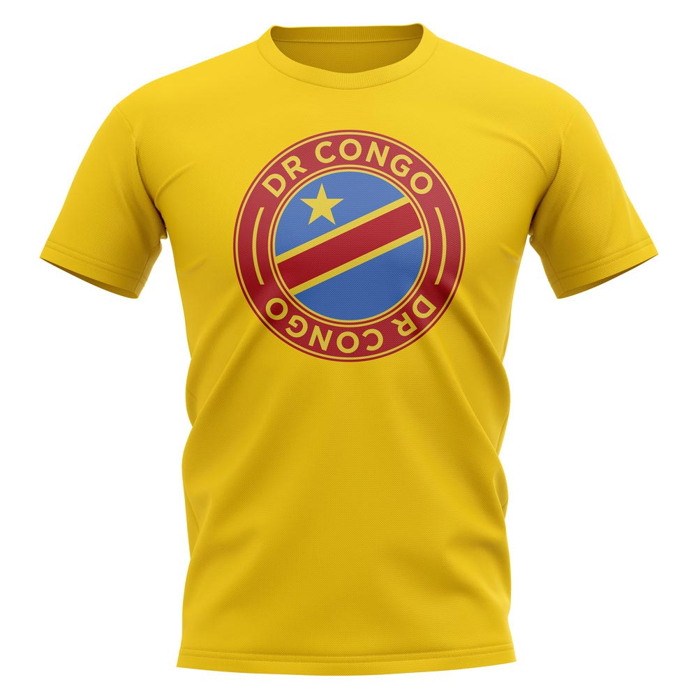 Dr Congo Football Badge T-Shirt (Yellow)